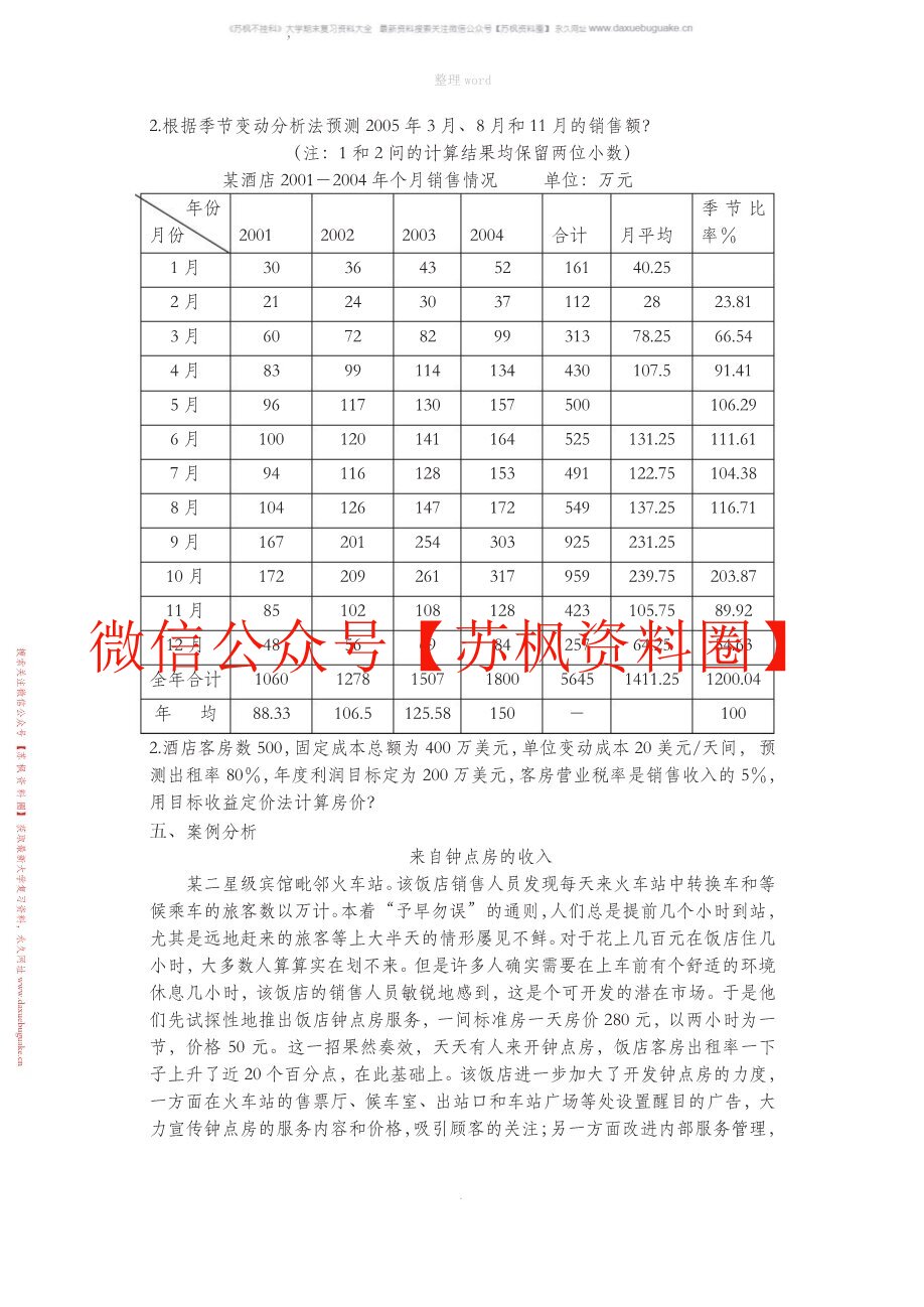 酒店市场营销